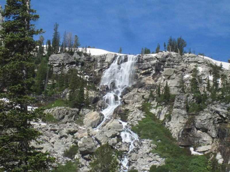 Shoshoko Falls on the way to Lake Taminah in Avalanche Canyon GTNP