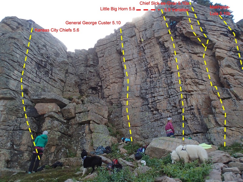 The right side of Chief Wall. Anyone have info on the unnamed routes?