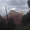 The Spearhead with The Cathedral and Mt. Majestic behind it. 