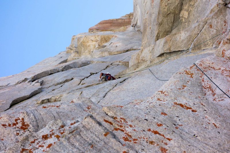 RNclimber leading Pitch 3