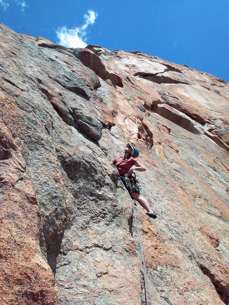 Astro Elephant
<br>
Marissa scoping the beautiful line ahead