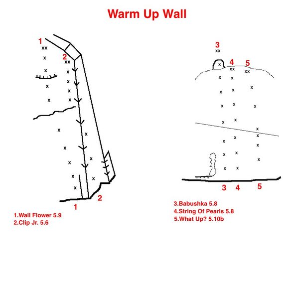 Topo to Warm Up Wall