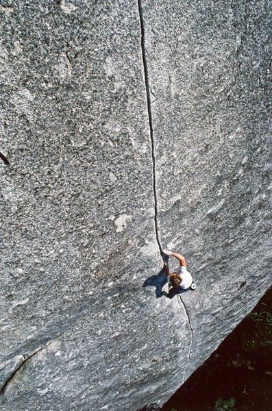 Peter Croft free solo<br>
<br>
Photo taken by Greg Epperson<br>
http://www.gregepperson.com/