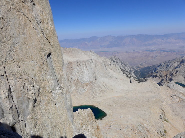 looking back down to Iceberg Lake