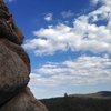 Midway on Supercalibelgolistic (5.9), Holcomb Valley Pinnacles