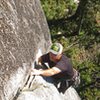 Derek near the end of A hatch. You finally can get some decent footholds here. 