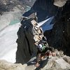 Summit climb to Polemonium in the Palisades, Eastern Sierra.