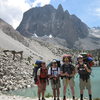 The four climbers in front of Temple Crag