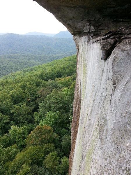 View from anchors below the Peregrine Roof.