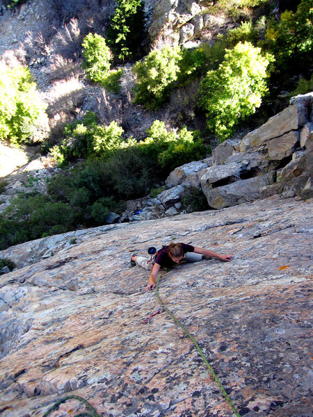 Lindsey on the upper reaches of Glass Ocean.