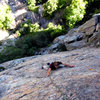 Lindsey on the upper reaches of Glass Ocean.