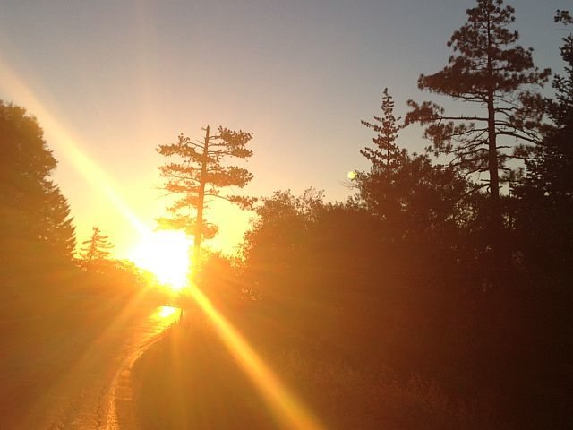 Highway 38 sunset, San Bernardino Mountains