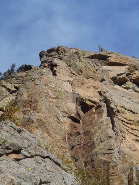 Nearing the top out on "Ride My See Saw".