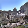 Approaching Sharkstooth.