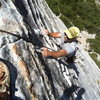 scott muir on bear's reach, lover's leap. best 5.7 in tahoe!