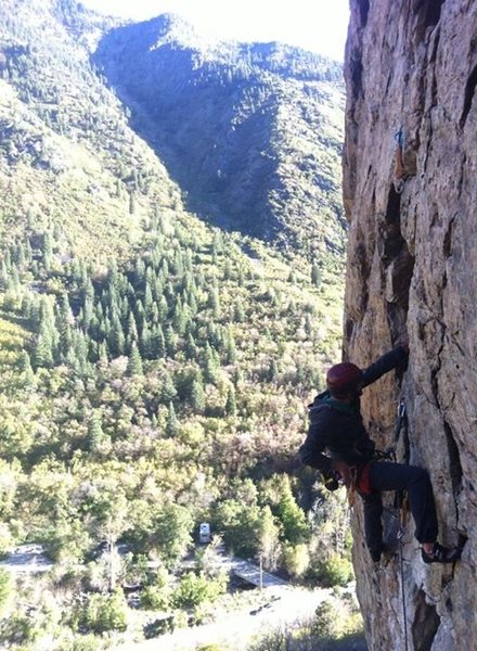 Myself on Straight Talk (5.10a) in BCC