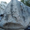 The circle of bouldering... descending, spotting, ascending. 