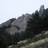 A view from this part of the approach makes it clear why the formations 'The Hand' and 'The Finger'were so named.