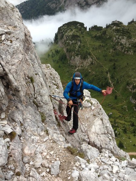 Descent from Cinque Torri