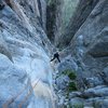 Ken on the descent from Middle Cathedral