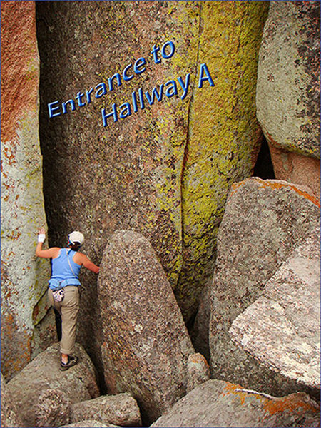 Entrance to Hallway A.