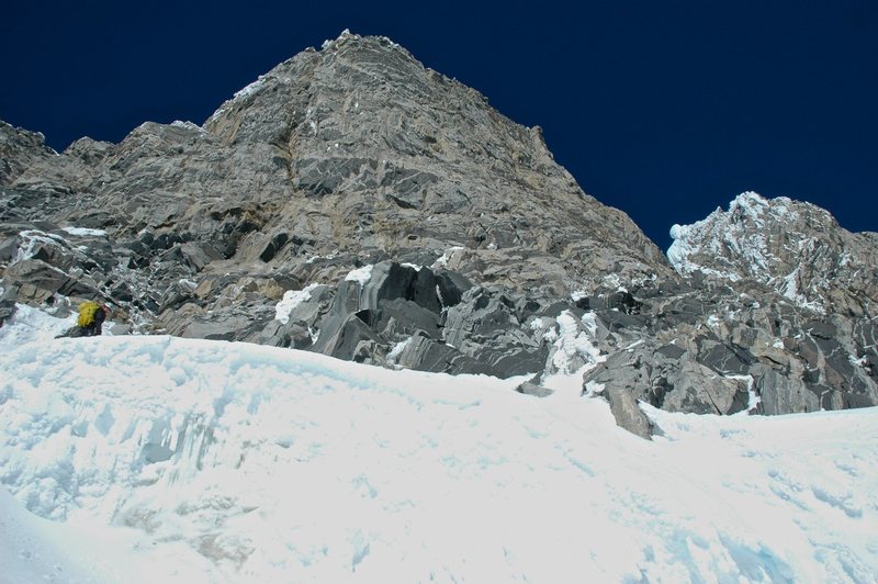 where we crossed the upper schrund