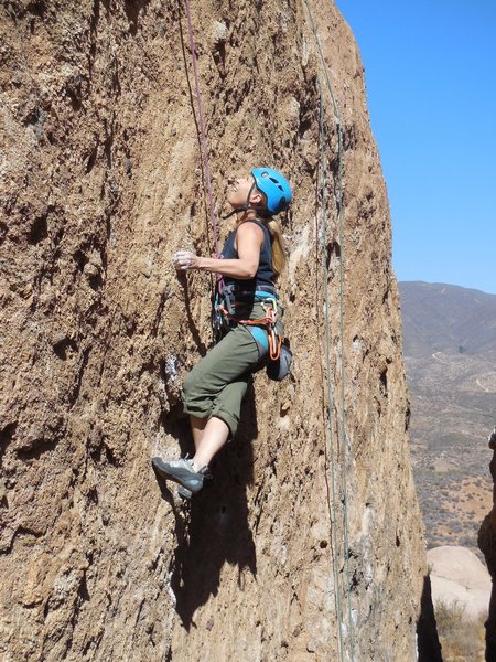 Some fancy footwork on the Tower of Babel, on a warm fall day.