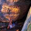 Brad on "Sky Light" at Flag Rock