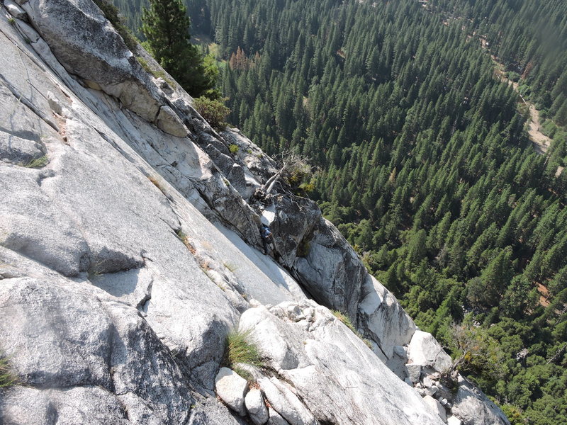 Looking across at the pendulum on pitch 9.