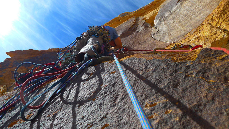 Belay atop P2.