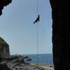 Rappelling from 10-year-old expansion bolt anchors in a roof...