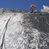 Upper pitches on Crescent Tower, Bugaboos. 