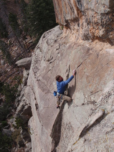 Steve on the low angle dihedral of Grace and Power.