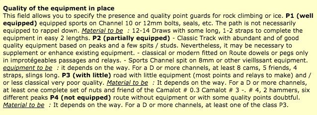 CamptoCamp.org gear placement breakdown.