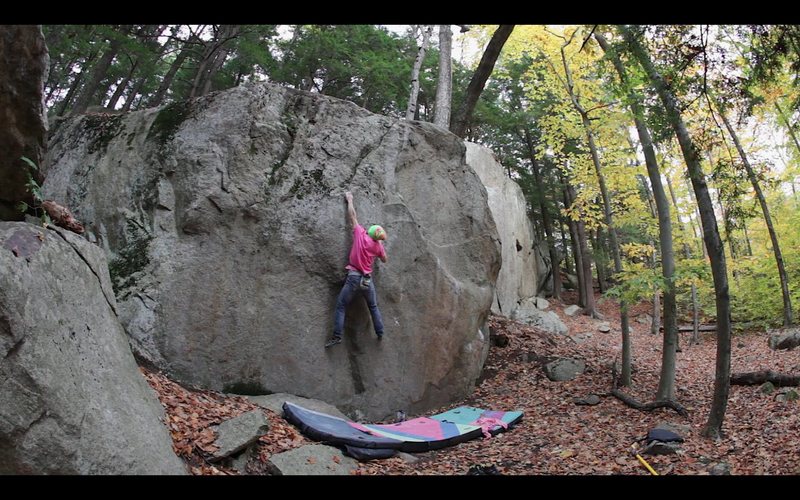 Sticking the second deadpoint on 'Ghetto Knowledge' (v8/9).