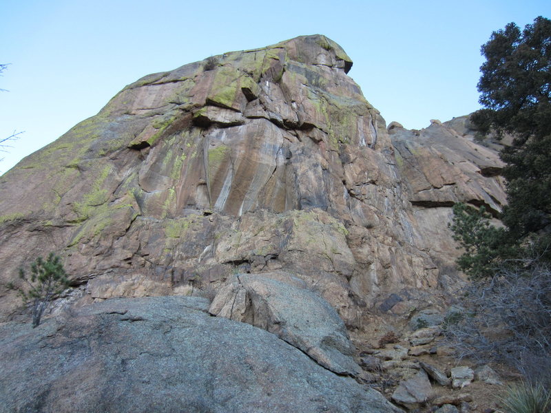 Lower left face of Sentinel Rock.