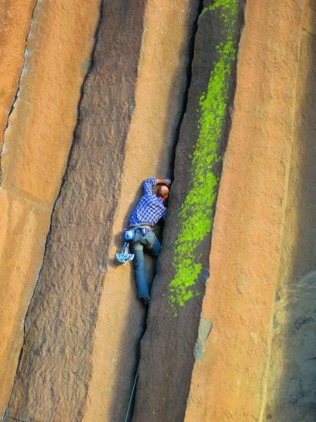 Chuck Becker on Muffin Top, Trout Creek<br>
Photo: Nathan Scherneck