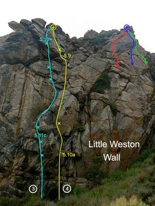 South face of Little Weston Wall.