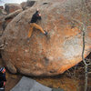 Jake about to finish up the slabby "Organic" problem. <br>
<br>
Nov. 2010.