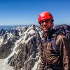 On the way up the Grand Teton.