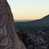 Beautiful rock and sunset 1/20/2014