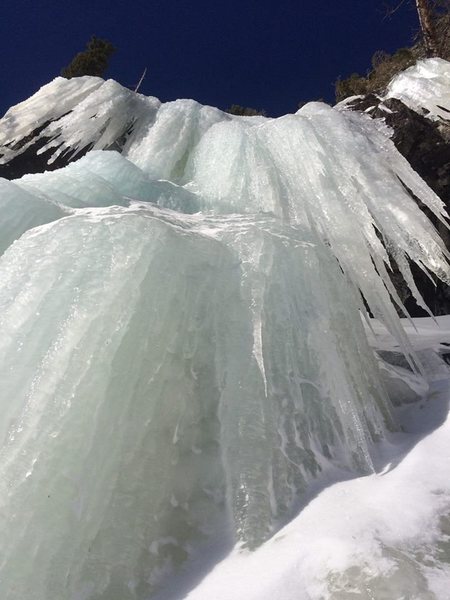 Ice was in great condition! Looking up The Crypt 12-2-2014.