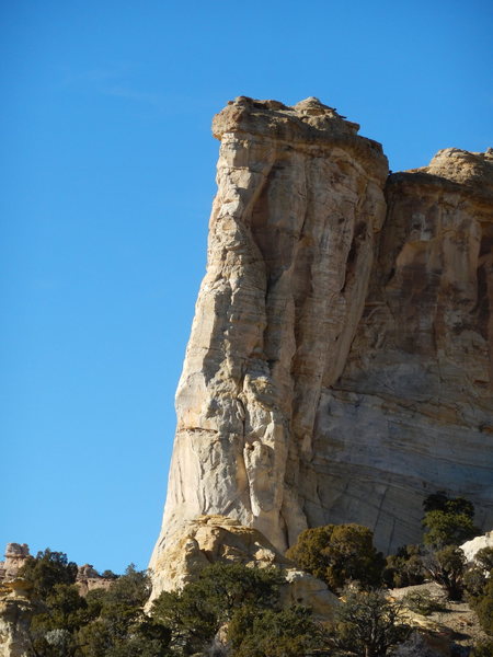 Given enough time this attached pillar will become a fine desert tower.