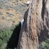 Climbing at "The Panhandle" on a warm sunny January day.