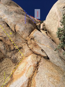 Start of April Showers. Start is on top of the blocks you can see about 25 feet up a little slick o/w squeeze. 