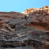 Climbing Pitch #1 on BCB