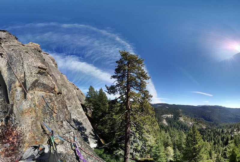 Fresno Dome View from S. Pillar Climb 