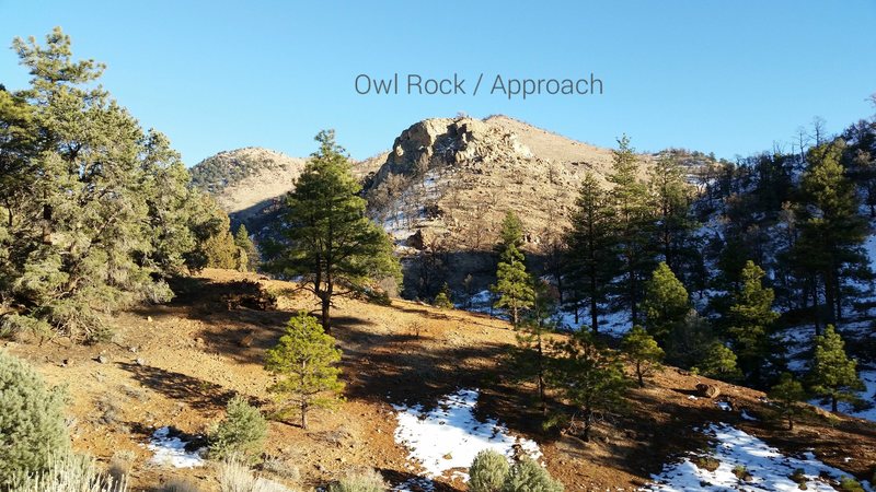 The View of Owl Rock from Approx. parking area (barring 4x4)