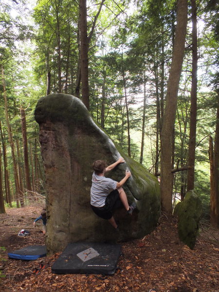 Nate on Triangle Arete 2