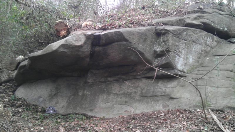 View of the Hobbit Hole facing away from the train tracks.